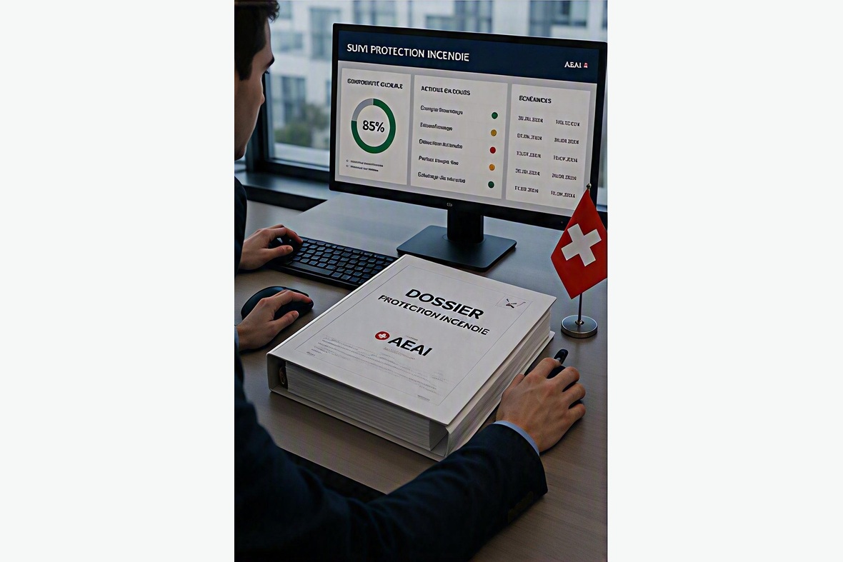 Suivi protection incendie avec tableau de bord et dossier