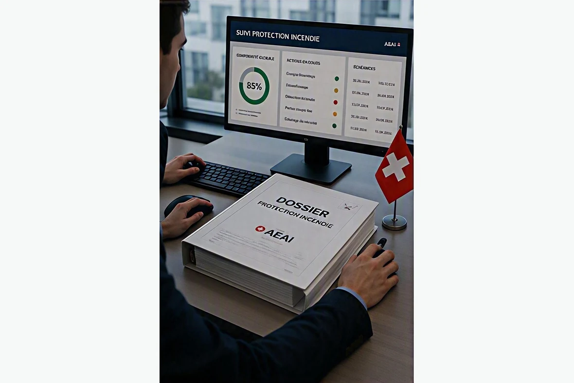 Suivi protection incendie avec tableau de bord et dossier